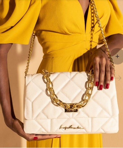 Bolsa Média Alça Corrente Off White