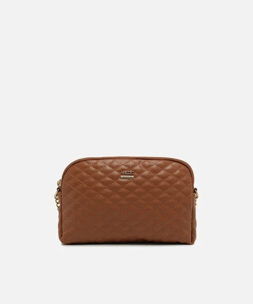 Bolsa Tiracolo Marrom Pequena Matelassê
