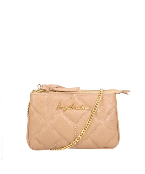 Bolsa Pequena Dupla Tira Corrente Nude