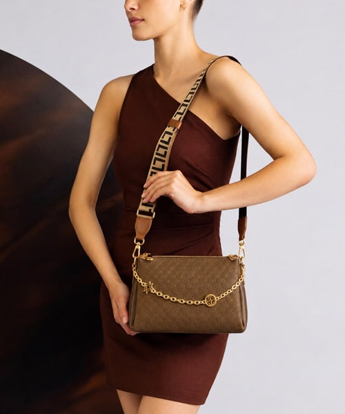 Bolsa Tiracolo Média Bison Espresso