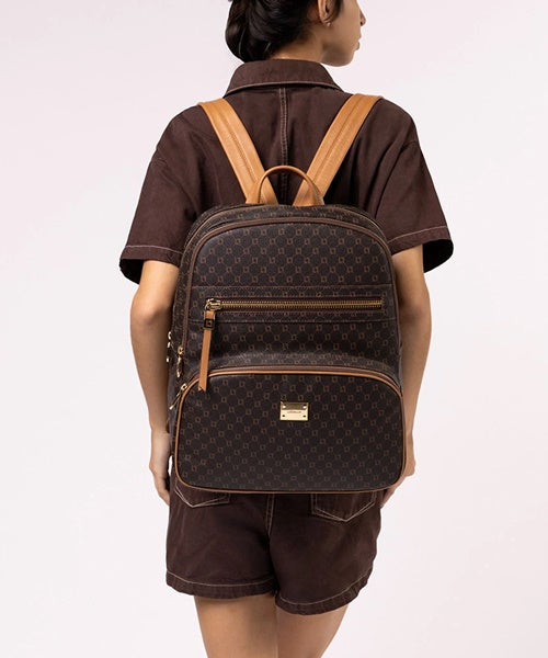 Mochila Grande Monograma Ll Mocca