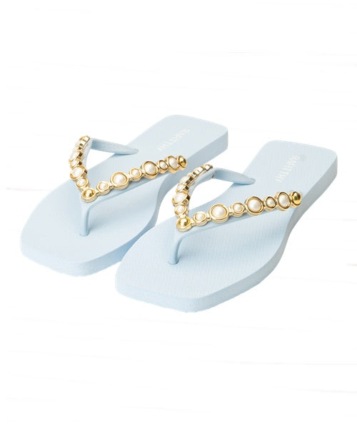 Chinelo Pearl Season Azul Perola