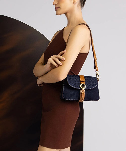 Bolsa Satchel Pequena Bison Netuno
