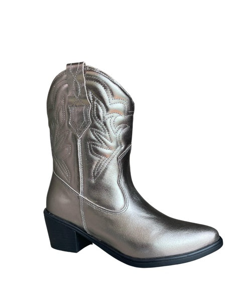 Bota Cano Curto Prata Velho