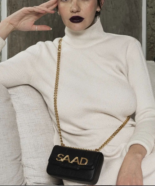 Bolsa Mini em Couro Preto