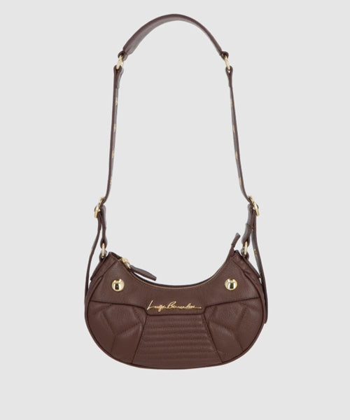 Bolsa Baguete em Couro Marrom