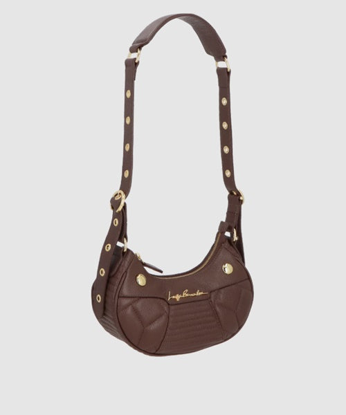 Bolsa Baguete em Couro Marrom