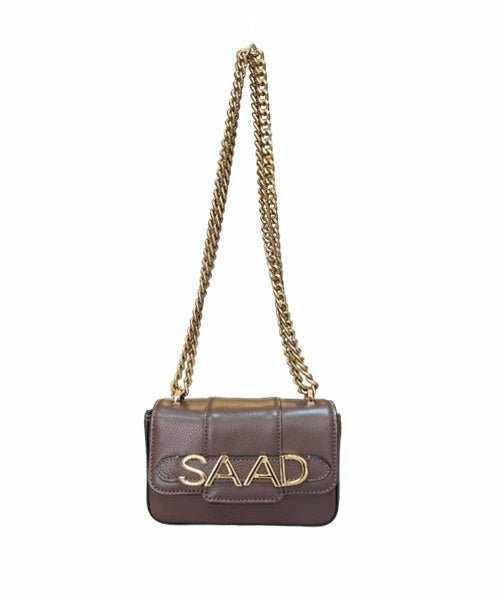 Bolsa Mini em Couro Cravo