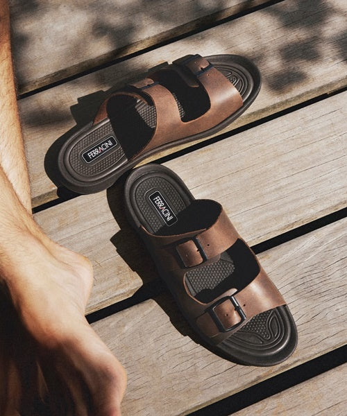 Sandália Ferracini Masculina Castor Dakar