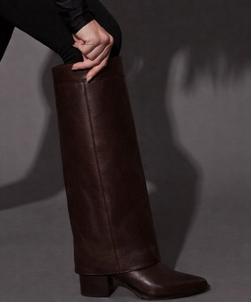 Bota Cano Alto Capa Chocolate