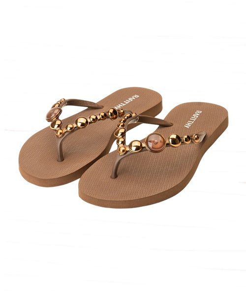 Chinelo Bubble Marrom Bronze