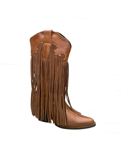 -Bota Cowboy com Franjas Whisky - Arara Brasil