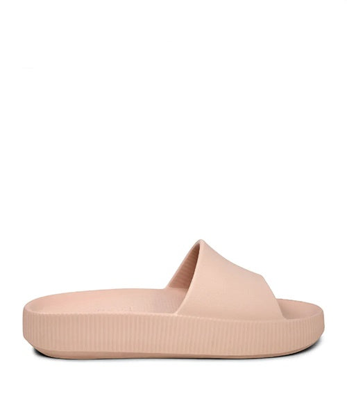 Chinelo Slide Rose Poofy Salto Plataforma Eva