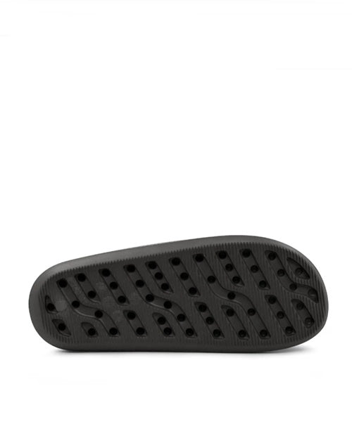 Chinelo Slide Preto Poofy Salto Plataforma Eva