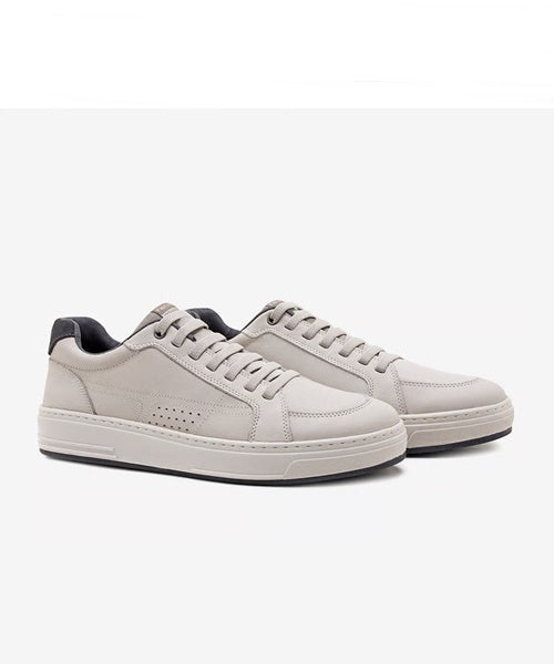 Tênis Casual Rover em Couro - Gelo