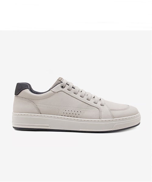 Tênis Casual Rover em Couro - Gelo