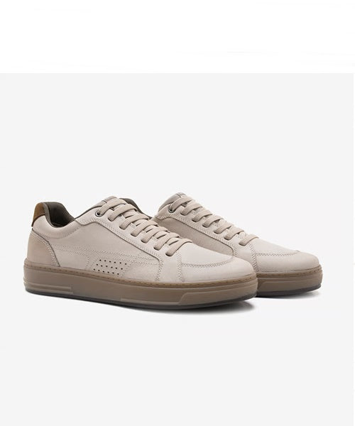Tênis Casual Rover em Couro - Palha