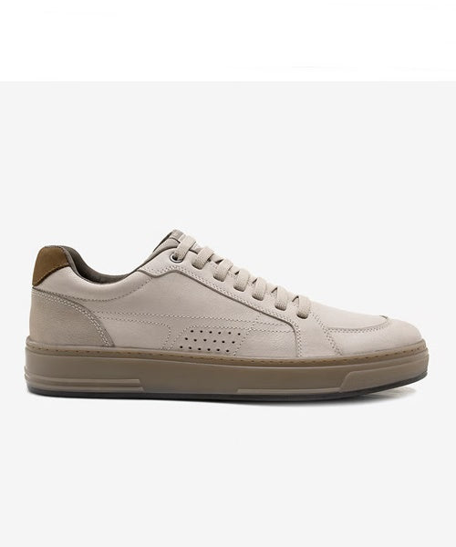 Tênis Casual Rover em Couro - Palha