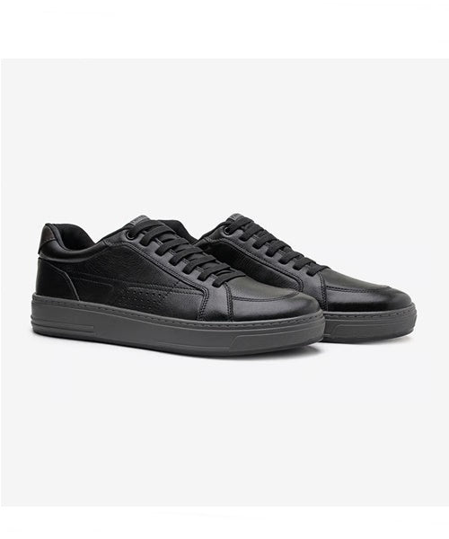 Tênis Casual Rover em Couro - Preto