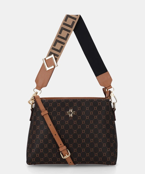 Bolsa Tote Média Monograma Ll Mocca